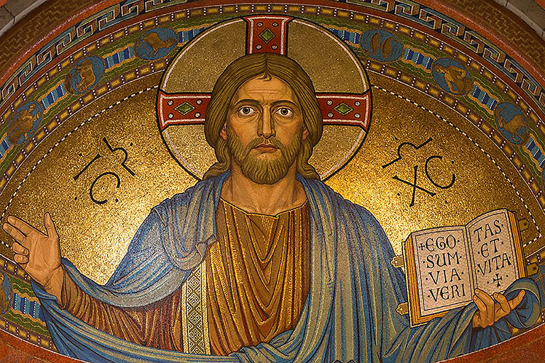 Mosaico raffigurante il Cristo