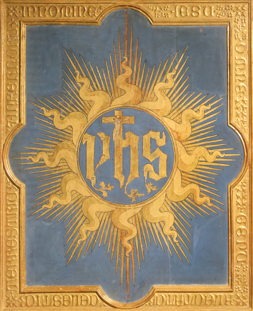 Attribuito a Neri_di_Bicci_tavoletta_con_cristogramma_lasciata_da_san_bernardino_dopo_una_sua_predicazione_a_prato